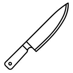 Obraz premium set-of-kitchen-knives-icon-on-white-background-