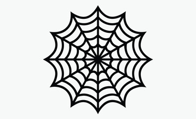 Spider web outline, decorative web drawing, coloring page vector, decorative spider web outline coloring book page line art drawing 