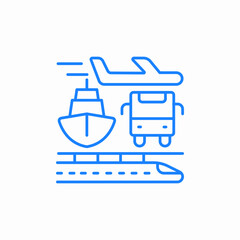 vehicles transportation icon sign vector