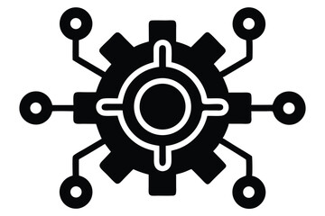 Obraz premium vector illustration of a steering wheel