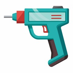 Obraz premium Electric drill power tool construction equipment icon on white background