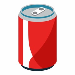Isolated soda beverage aluminum can drink illustration on white background