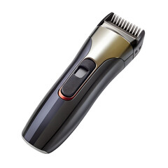 3d electric hair trimmer with shadow isolated on transparent background