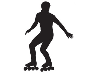 ROLLER SKATE SILHOUETTE