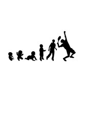 evolution homme humain sport tennis