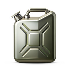 realistic fuel canister with handle and shadow isolated on transparent background