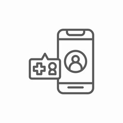 add mobile contact icon sign vector