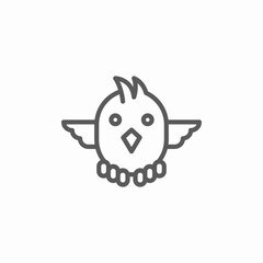 bird twitter icon icon sign vector