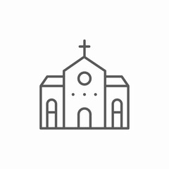 christian church icon sign vector