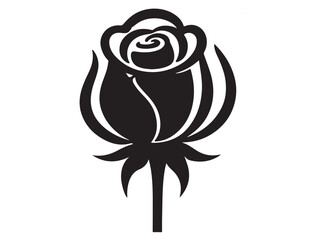 ROSE FLOWER SILHOUETTE