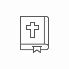 Obraz premium holy bible icon sign vector