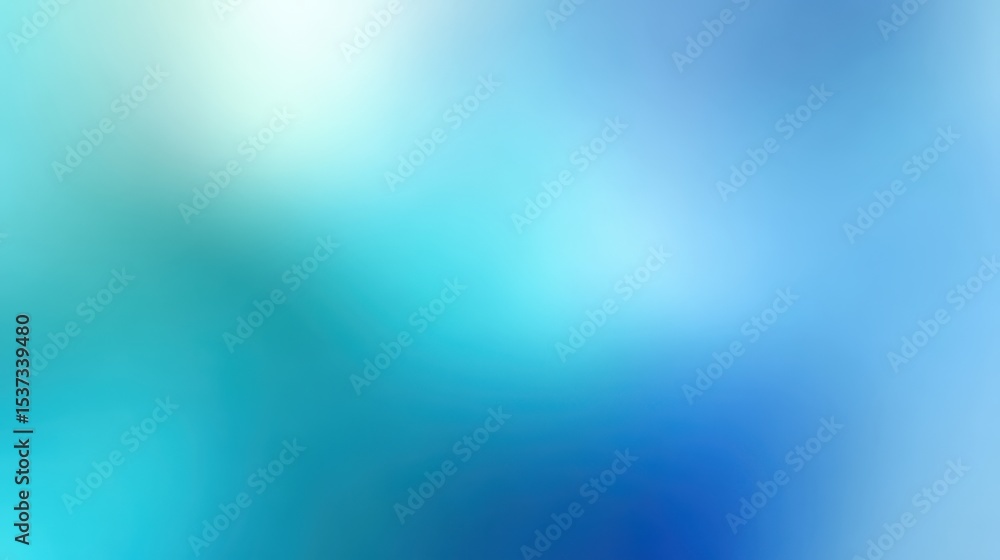 Aufkleber abstract light blue gradient background, ideal for serene designs and calming visual communication