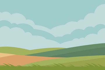Serene Rolling Hills Landscape A Pastoral Scene of Tranquil Countryside