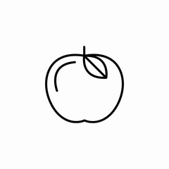 apple fruit icon sign vector