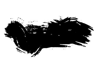 grunge brush vector assets in black and white color