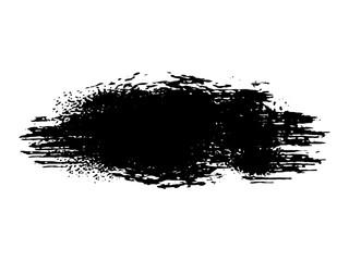 grunge brush vector assets in black and white color