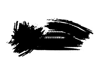 grunge brush vector assets in black and white color
