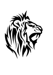 Obraz premium lion tribal tatouage dessin