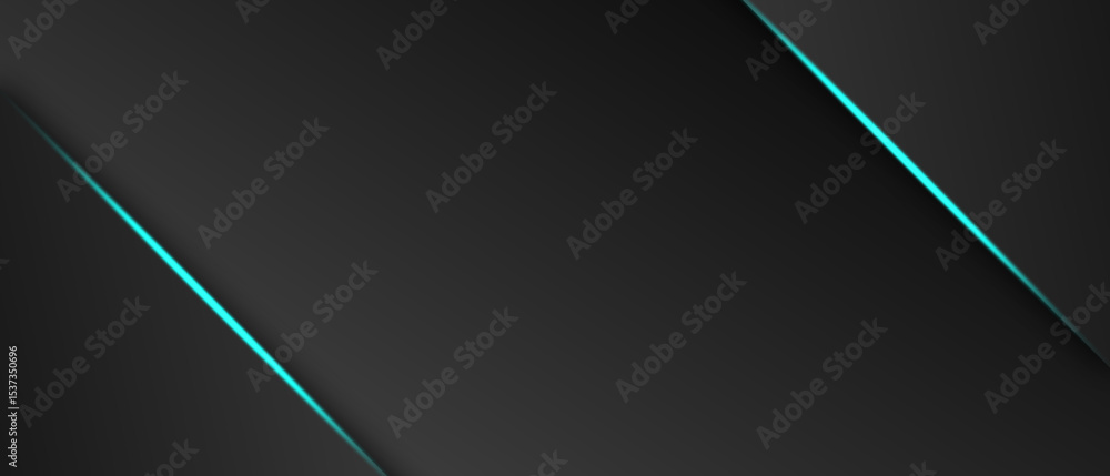 Aufkleber abstract metallic blue shiny color black frame layout modern tech design vector template background