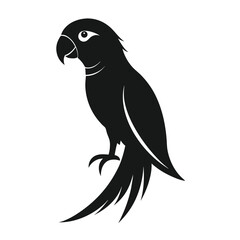 Parrot silhouette Vector Icon