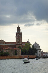 San Michele cemetery in Venice, Italy           