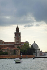 San Michele cemetery in Venice, Italy           