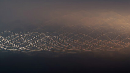 Stylized background showing smooth flowing waveform patterns in gradient tones