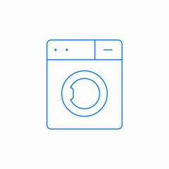 clothes washing machine icon sign vector