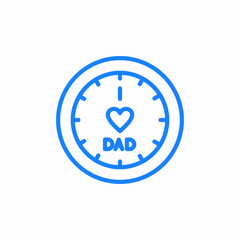 fathers day icon sign vector
