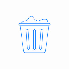 laundry bin icon sign vector
