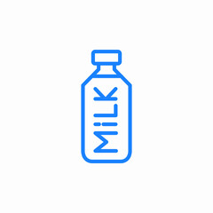 milk bottle icon sign vector