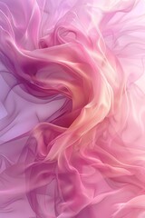 Obraz premium Close-up of pink and purple satin fabric creating a flowing abstract background