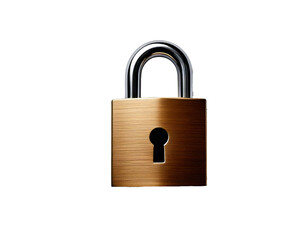 Naklejka premium Lock icon isolated on a clean white background, featuring a bold design with sharp, high-resolution details. The edges are crisp and precise, emphasizing simplicity, clarity, and modern minimalistic s