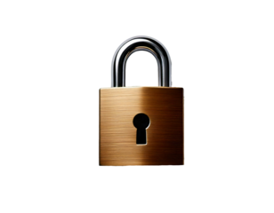 Lock icon isolated on a clean white background, featuring a bold design with sharp, high-resolution details. The edges are crisp and precise, emphasizing simplicity, clarity, and modern minimalistic s