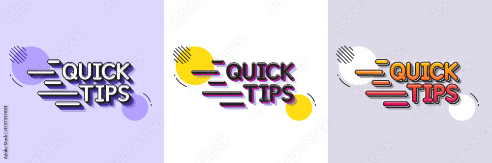 Poster quick tips line icon. halftone dotted pattern. gradient icon with grain shadow. helpful tricks sign.