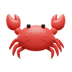 Cartoon red crab illustration