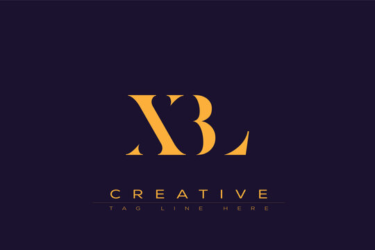 XBL abstract letter logo design. This logo is designed by three abstract letters.