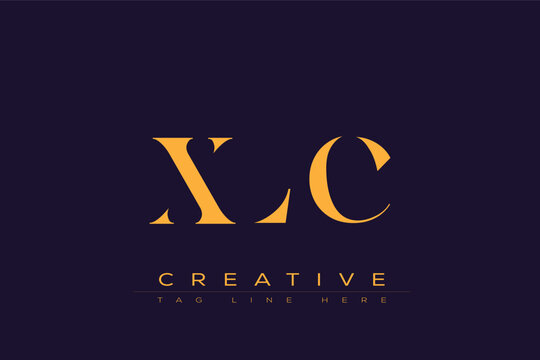 XLC abstract letter logo design. This logo is designed by three abstract letters.