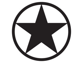 Fototapeta premium SHERIFF STAR SILHOUETTE