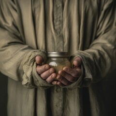 Hands Holding a Jar: Hope, Preservation, and Simple Living