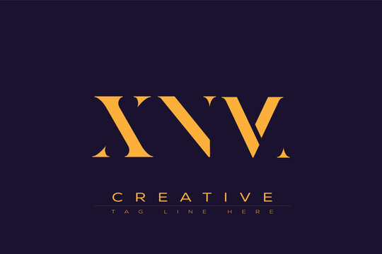 XNM abstract letter logo design. This logo is designed by three abstract letters.