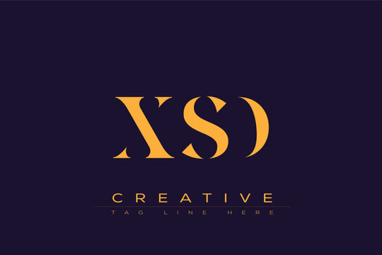 XSD abstract letter logo design. This logo is designed by three abstract letters.