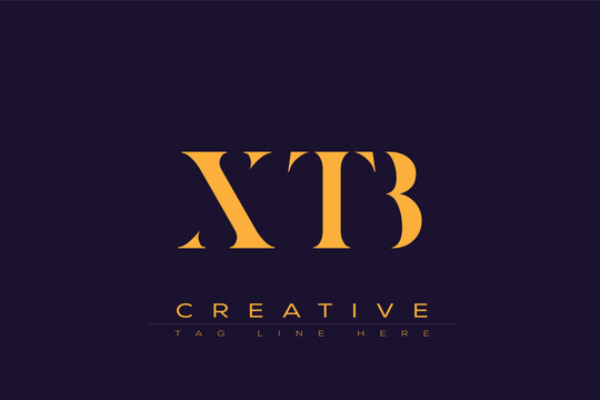 XTB abstract letter logo design. This logo is designed by three abstract letters.