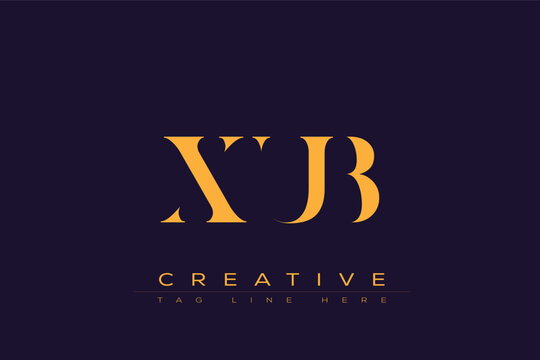 XUB abstract letter logo design. This logo is designed by three abstract letters.