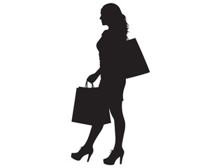 SHOPPING WOMAN SILHOUETTE