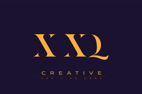 XXQ abstract letter logo design. This logo is designed by three abstract letters.