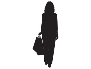SHOPPING WOMAN SILHOUETTE