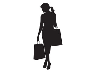 SHOPPING WOMAN SILHOUETTE