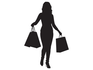 SHOPPING WOMAN SILHOUETTE