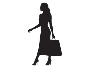 SHOPPING WOMAN SILHOUETTE
